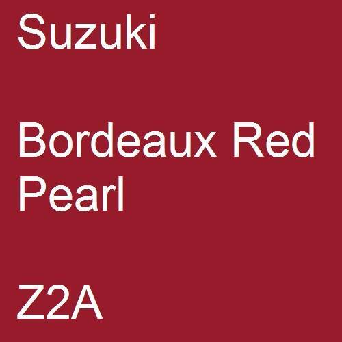 Suzuki, Bordeaux Red Pearl, Z2A.